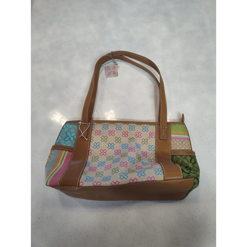 Relic Fossil Patterned Multi-Color Purse double Handle SEE PHOTOS For Flaws